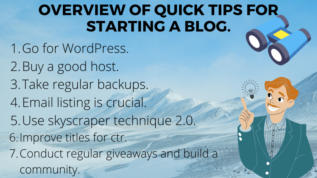 tips for starting a blog